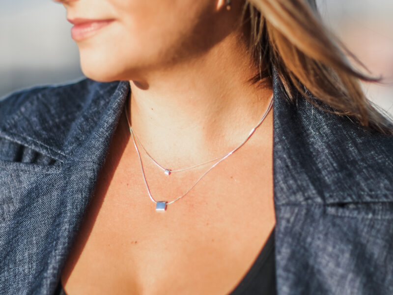 Double-layer, cube pendant