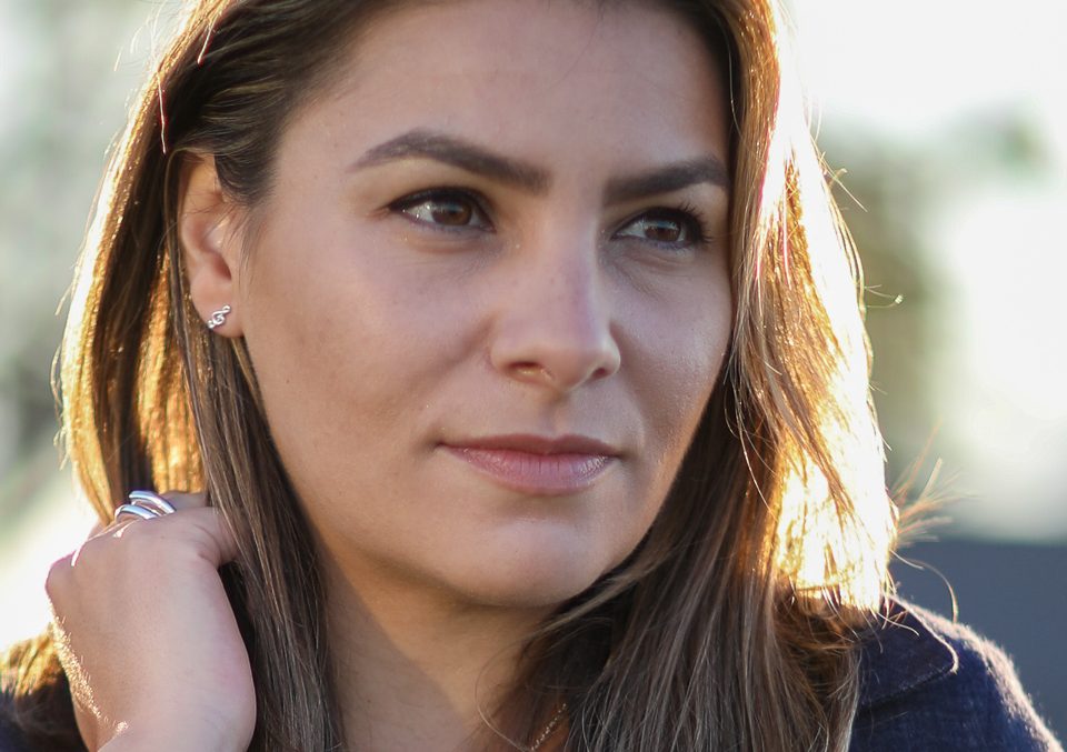 Treble clef earrings lanscape