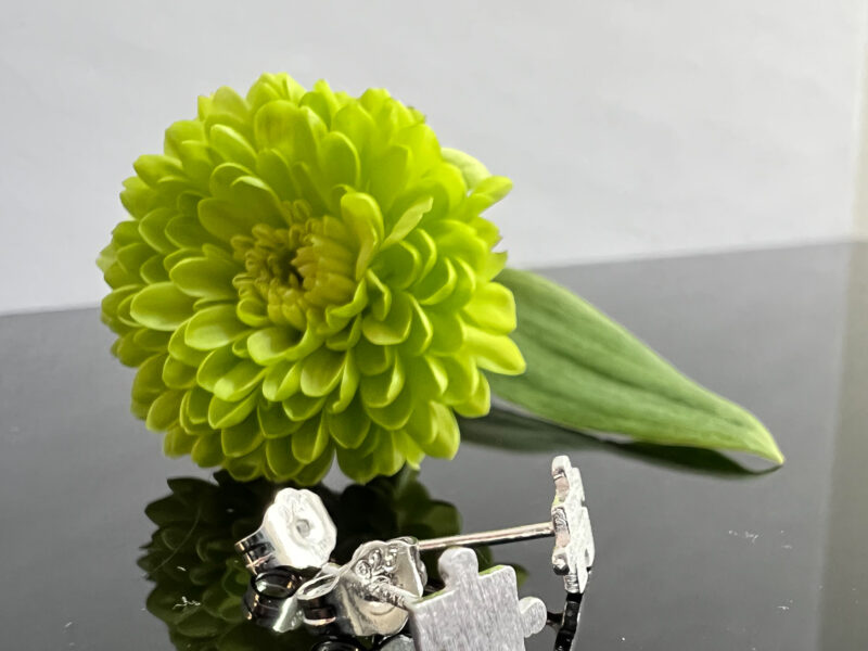 Small Stud Puzzle Piece Earrings