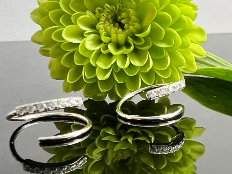 Silver Corkscrew Earrings